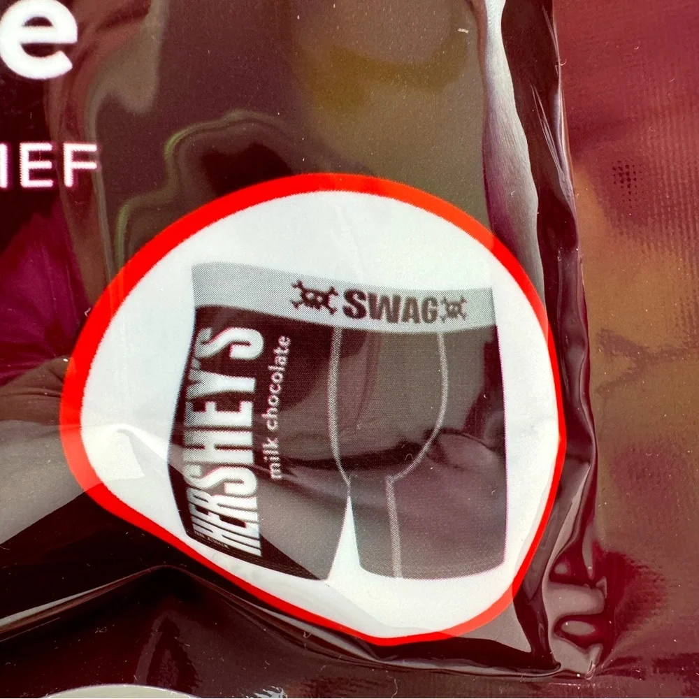 Hershey’s Chocolate Bar Candy Boxer Briefs Mens Large Underwear Fun Novelty Gift